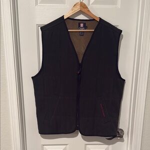 Vintage Ralph Lauren Chaps Vest Mens Large Full Zip Insulated Outdoor Pockets